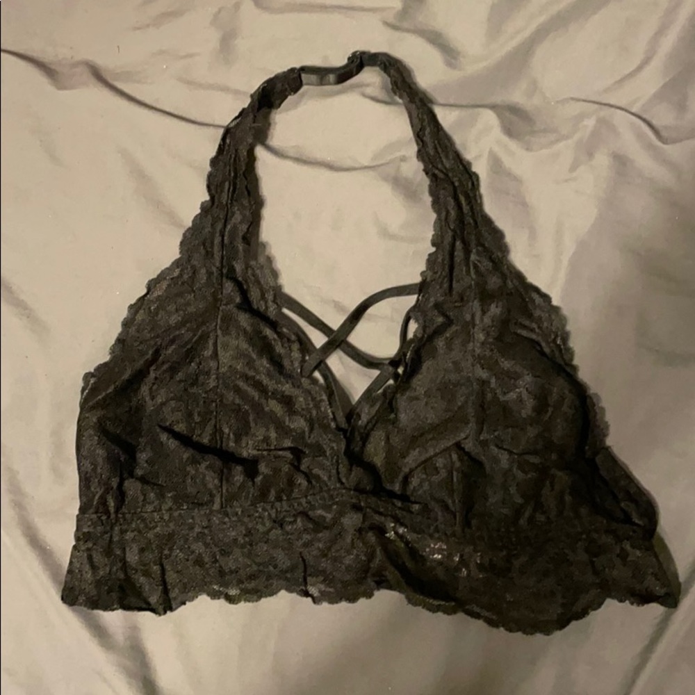 PINK black bralette